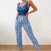 Spring Summer Women's Casual Pajamas Home Wear Vest Color Ma