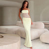 Y2K Lace Suspender Dress Fashion Sexy Lace Long Dresses Part