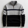 Business Stand-collar Knitwear Half-zip Long-sleeve T-shirt