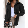 Lapel Jacket Fashion Casual Single-Breasted Coat With Belt S