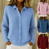 Casual Fashion Button Knitted Lapel Sweater For Women Long S
