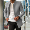 Men's Slim Coat Fashion Single-breasted Solid Color Business