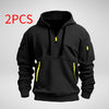Dropped Shoulder Hooded Sweatshirt Men's Women's Plus Size L