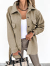 Lapel Jacket Fashion Casual Single-Breasted Coat With Belt S