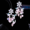 Ultra Immortal Exquisite High-end Crystal Flower Earrings |