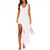 V-neck Hemline Dress Sleeveless Womens Clothing With A Lette