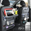 PU Leather Car Storage Bag Multifunction Seat Back Tray Hang
