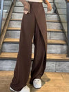 Irregular Wide-leg Pants Ins Fashion Loose Trousers Women's