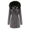 Women's Plush Hooded Parkas Winter Warm Thick  Zip-up Jacket