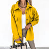 Lapel Jacket Fashion Casual Single-Breasted Coat With Belt S