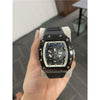 Cylindrical Mens Watch With Luminous Quartz Movementnon-wris