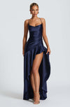 Women's Backless Ruffles Irregular Dress Summer Fashion Even