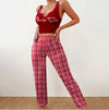 Spring Summer Women's Casual Pajamas Home Wear Vest Color Ma