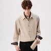 Men's Casual Cashew Flower Fake Two Black Shirts | Buy Onlin