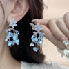 Ultra Immortal Exquisite High-end Crystal Flower Earrings |