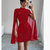 Women's Sexy Elegant Evening Party Dresses Round Neck Pit St