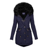 Women's Plush Hooded Parkas Winter Warm Thick  Zip-up Jacket