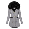 Women's Plush Hooded Parkas Winter Warm Thick  Zip-up Jacket