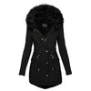 Women's Plush Hooded Parkas Winter Warm Thick  Zip-up Jacket