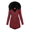 Women's Plush Hooded Parkas Winter Warm Thick  Zip-up Jacket