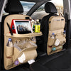 PU Leather Car Storage Bag Multifunction Seat Back Tray Hang