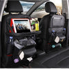PU Leather Car Storage Bag Multifunction Seat Back Tray Hang