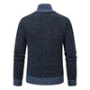 Thickened Plaid Print Jacket Cardigan Fashion Slim Fit Zippe