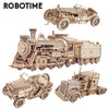 Robotime ROKR Train Model 3D Wooden Puzzle Toy Assembly Loco
