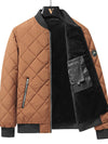 Fashion Rhombic-sewing Design Cotton Coat Winter Warm Thicke