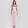 Slim Tube Top Long Dress Sexy Fashion Bandeau Backless Party