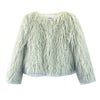 Women's Solid Color Short Faux Shearling Fur Coat | Buy Onli