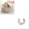 2 In 1 Dog And Cat Bed Pet Winter Bed Round Plush Warm Bed H