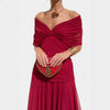 Chiffon Short-sleeved Dress Summer Fashion Print V-neck Long