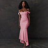 Mozision Off-shoulder Backless Sexy Evening Dress For Women