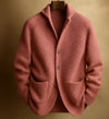 Men's Knitted Cardigan Fashion Casual Pocket Button Jacket L
