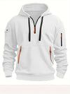 Dropped Shoulder Hooded Sweatshirt Men's Women's Plus Size L