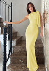 One-shoulder Ribbon Long Dress Ins Fashion Slim Sleeveless D