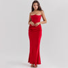 Slim Tube Top Long Dress Sexy Fashion Bandeau Backless Party