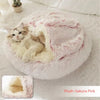 2 In 1 Dog And Cat Bed Pet Winter Bed Round Plush Warm Bed H