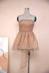 Tube Top Lace Dress With Back Bow-knot Summer Fashion Temper