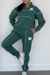 Womens 2 Piece Outfits Lounge Hoodless Pullover Sweatshirt S