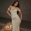 Mozision Off-shoulder Backless Sexy Evening Dress For Women