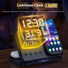 15W Wireless Chargers Stand 5 In1 LED Digital Alarm Clock Fa