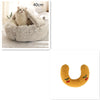 2 In 1 Dog And Cat Bed Pet Winter Bed Round Plush Warm Bed H