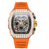 Men's Luxury Square Diamond Watch With Star Pattern | Buy On