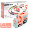 Domino Train Toys Baby Toys Car Puzzle Automatic Release Lic