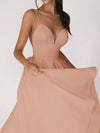 Sexy V-neck Suspender Dress Summer Fashion A-Line Long Dress