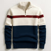 Business Stand-collar Knitwear Half-zip Long-sleeve T-shirt