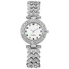 Fashion Jewelry 2pcs Luxury Fashion Women Watch Set Silver S