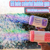 Bubble Gun Rocket 69 Holes Soap Bubbles Machine Gun Shape Au